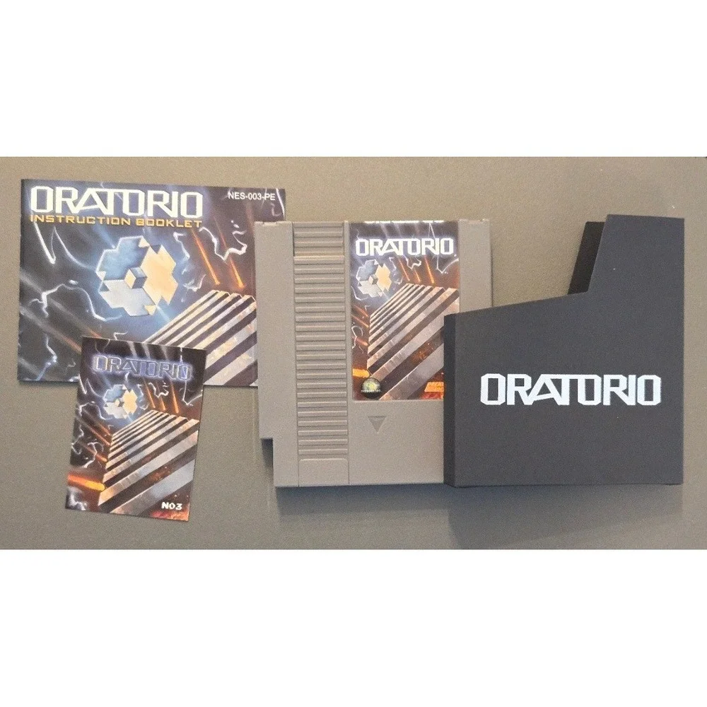 Oratorio NES Nintendo Premium Edition CIB Complete Homebrew Game Clean
